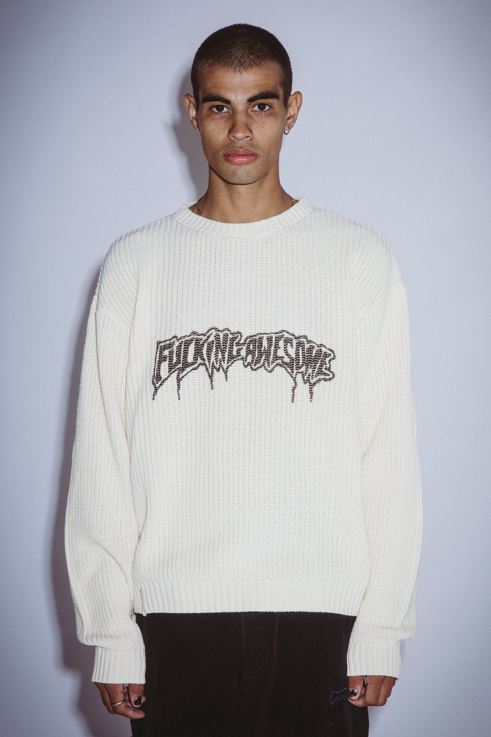 Drip Logo Knitted Sweater – Fucking Awesome