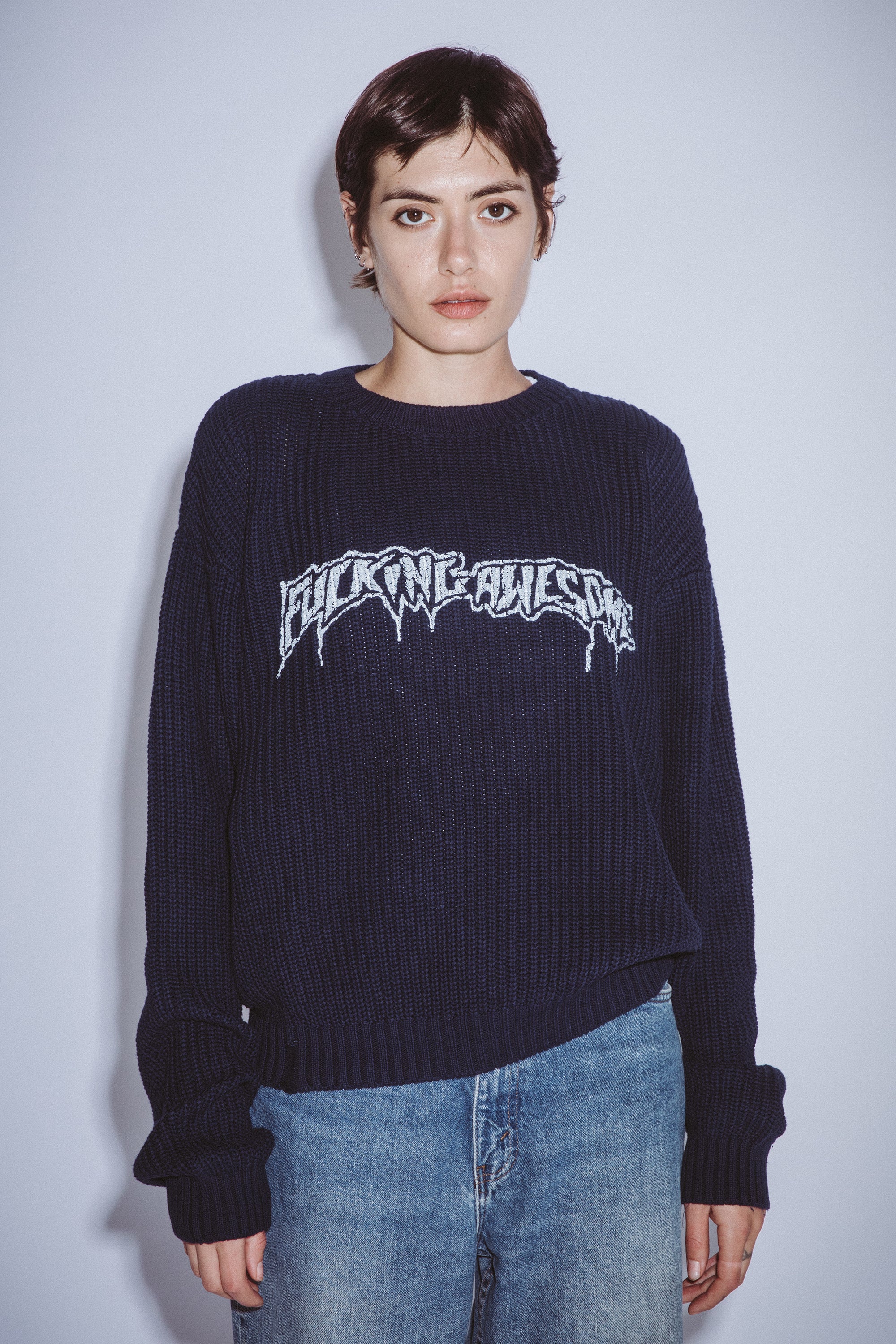 Drip Logo Knitted Sweater – Fucking Awesome