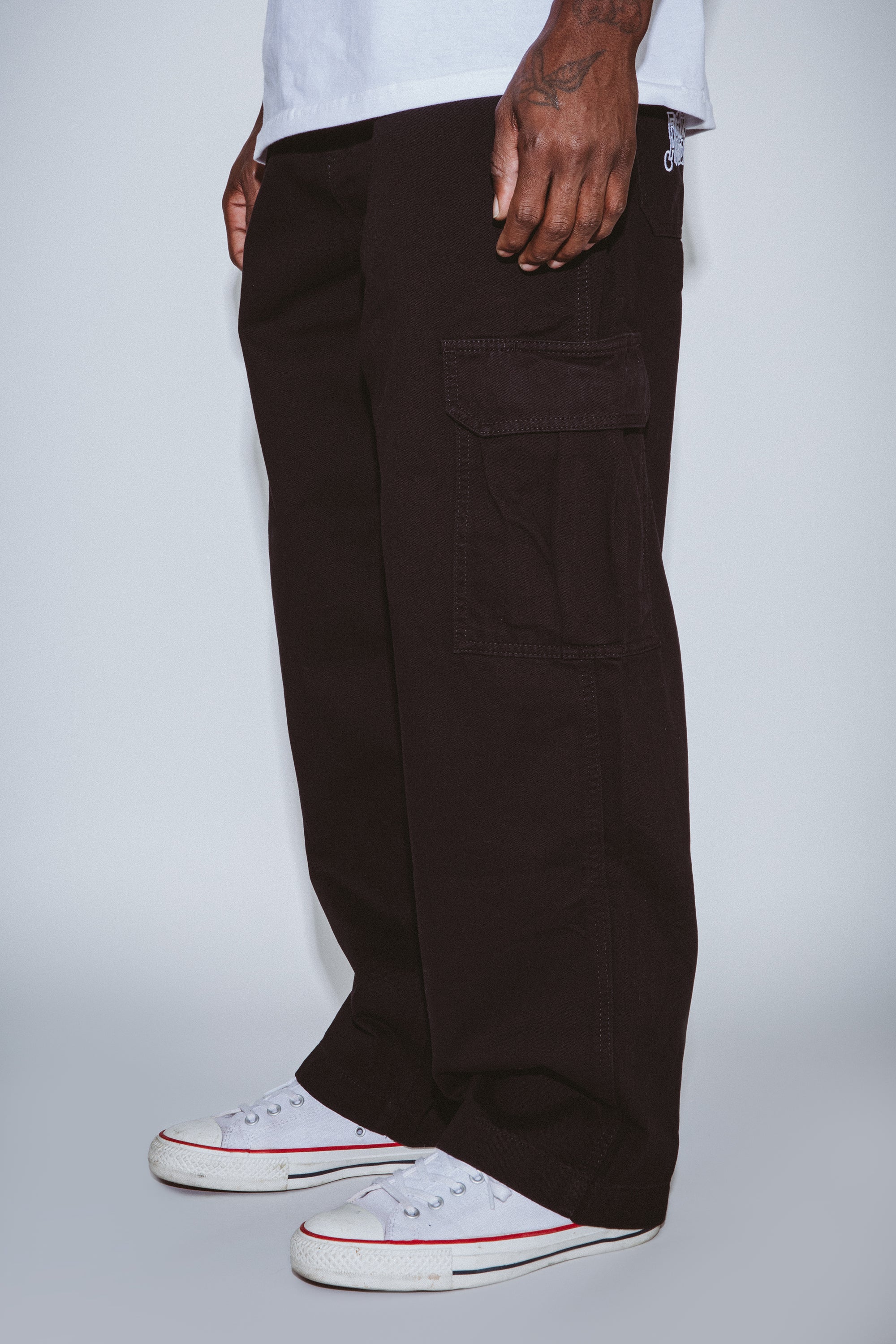 Fucking Awesome Contacts Baggy Cargo Pants - Khaki | Flatspot