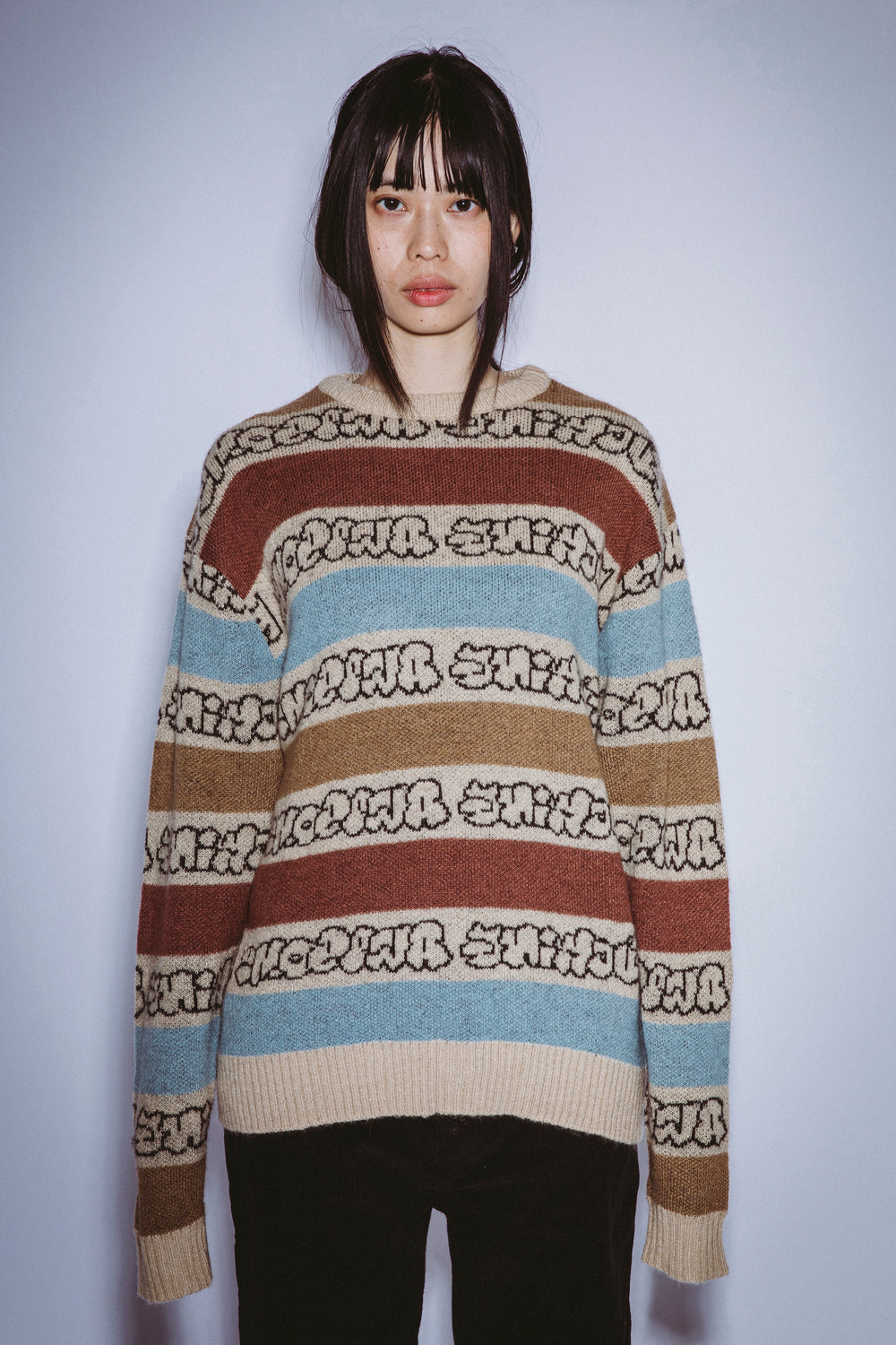 Acne Studios - Brushed jacquard jumper - Brown/multi