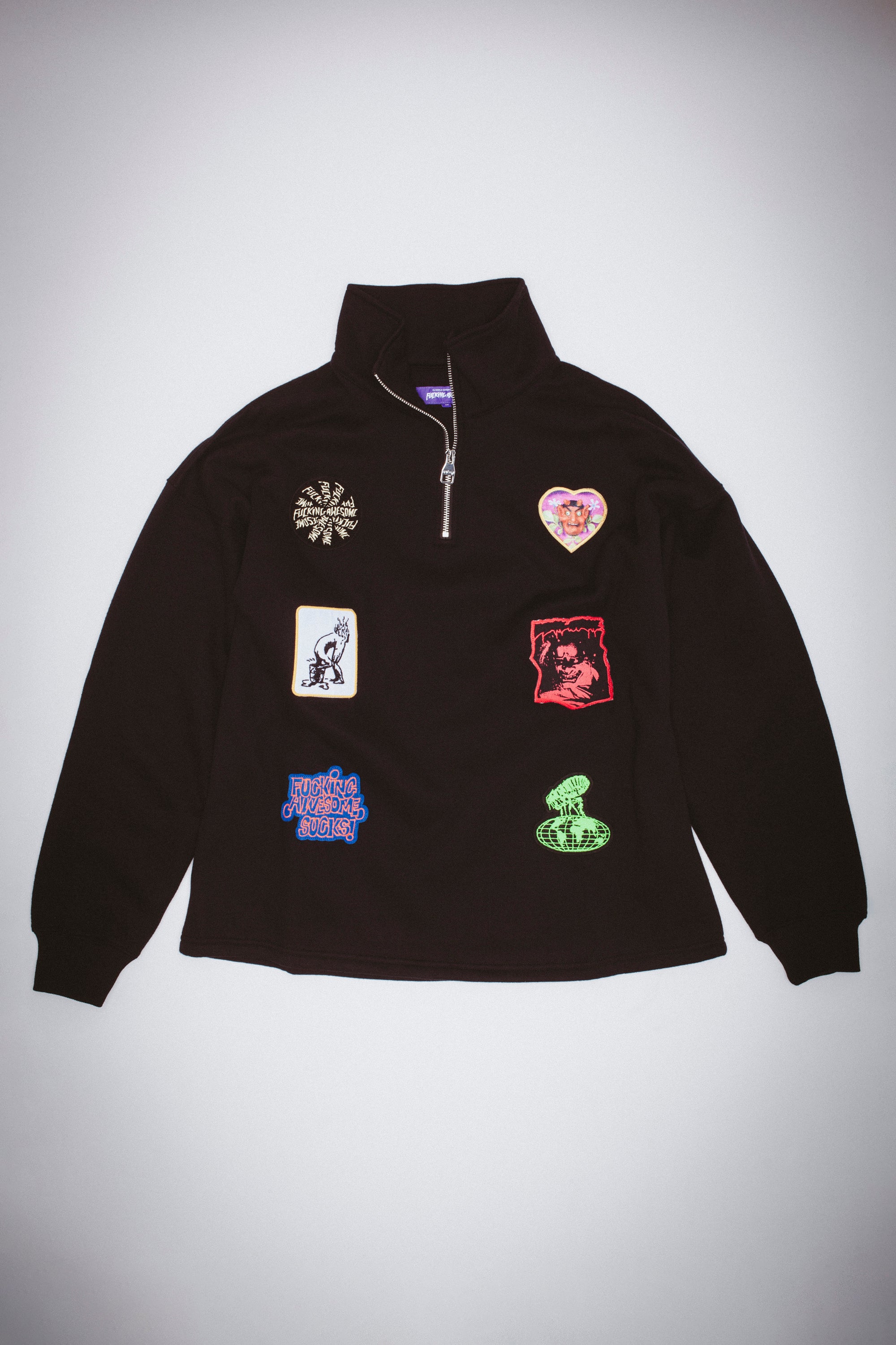 Patches Quarter Zip L/S Shirt