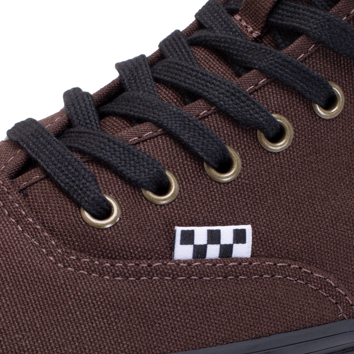 Vans authentic lo pro brown suede hot sale