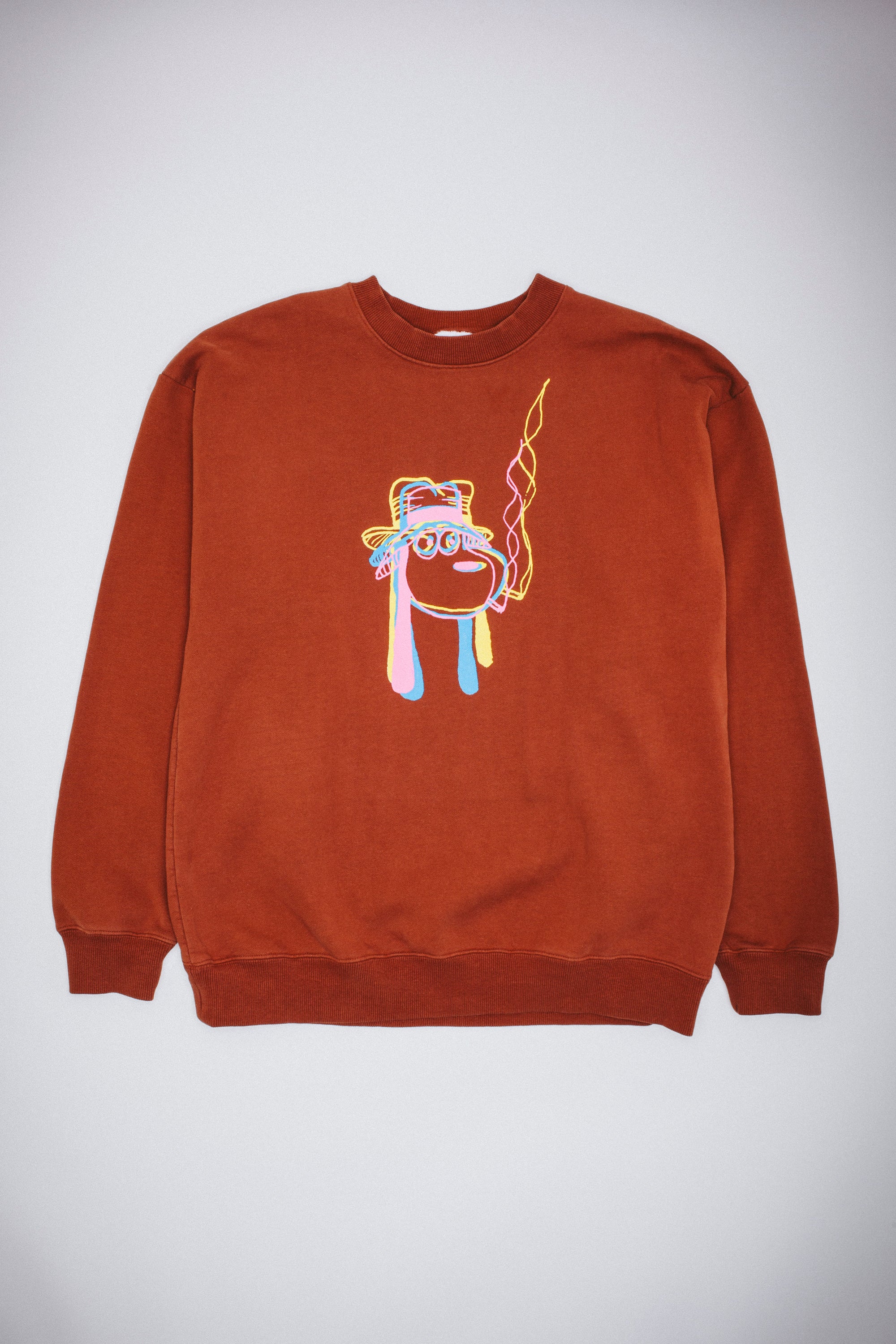 FA/Hockey Orange Quarter Pipe authentic Crewneck