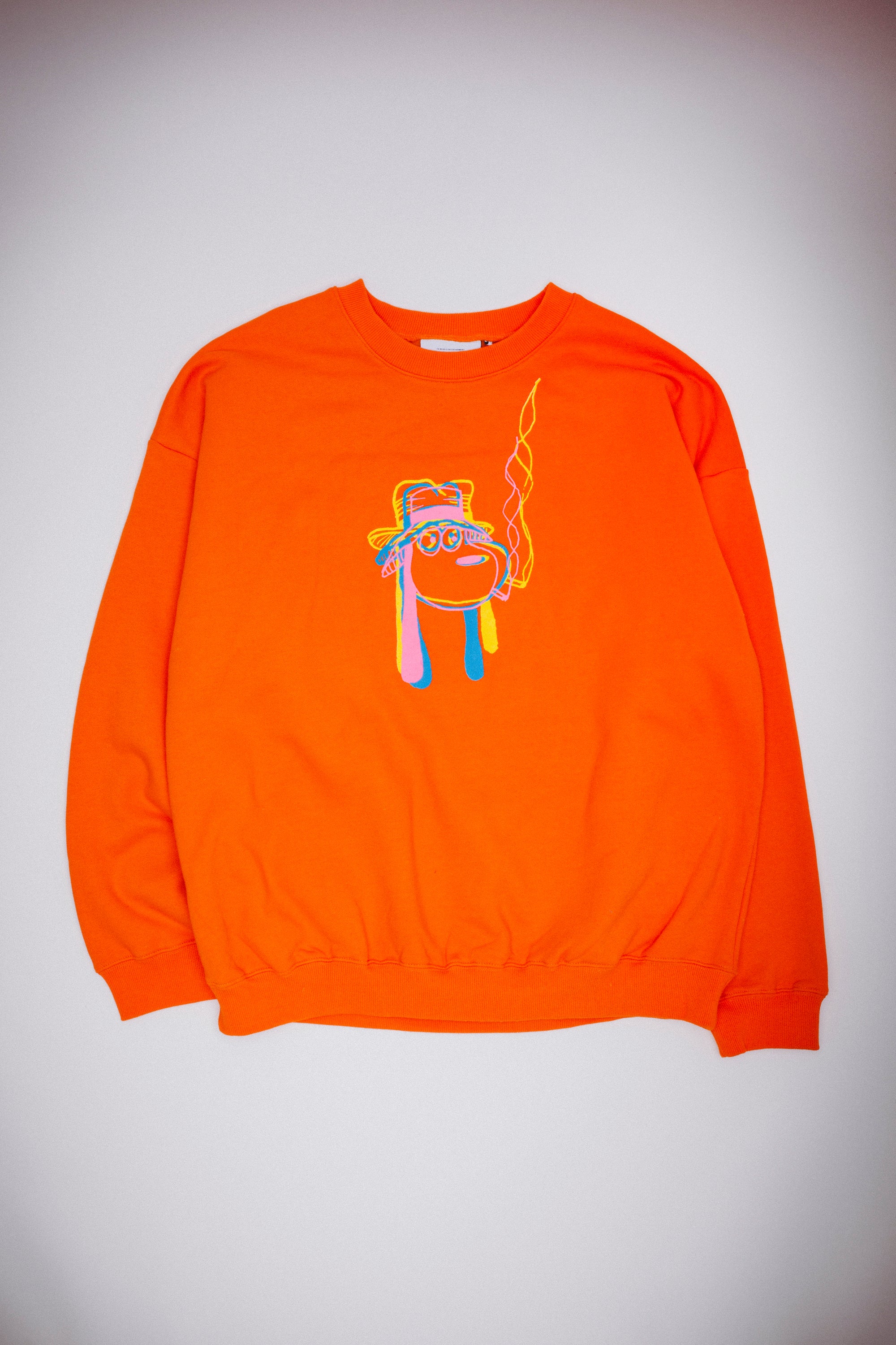 FA/Hockey top Orange Quarter Pipe Crewneck