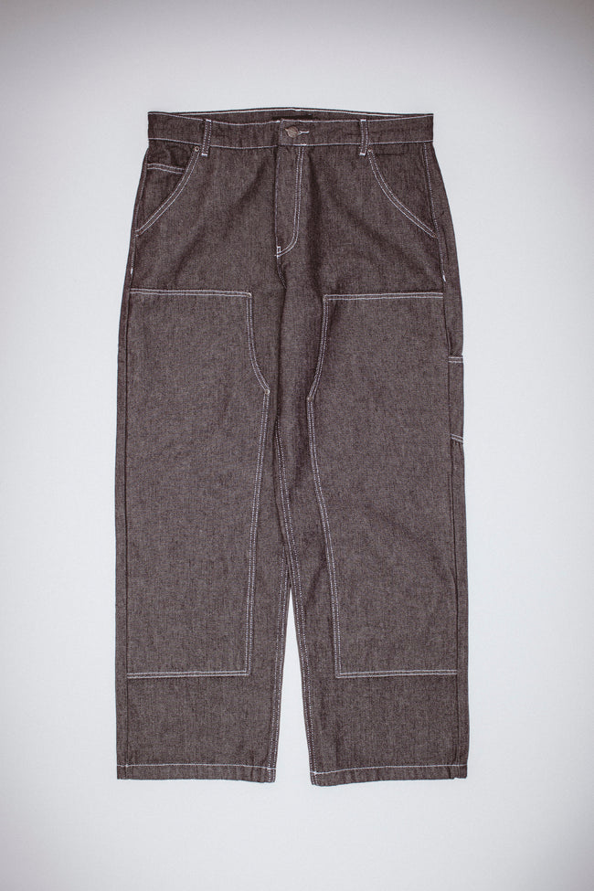 Salt and Pepper Canvas Double Knee Pant