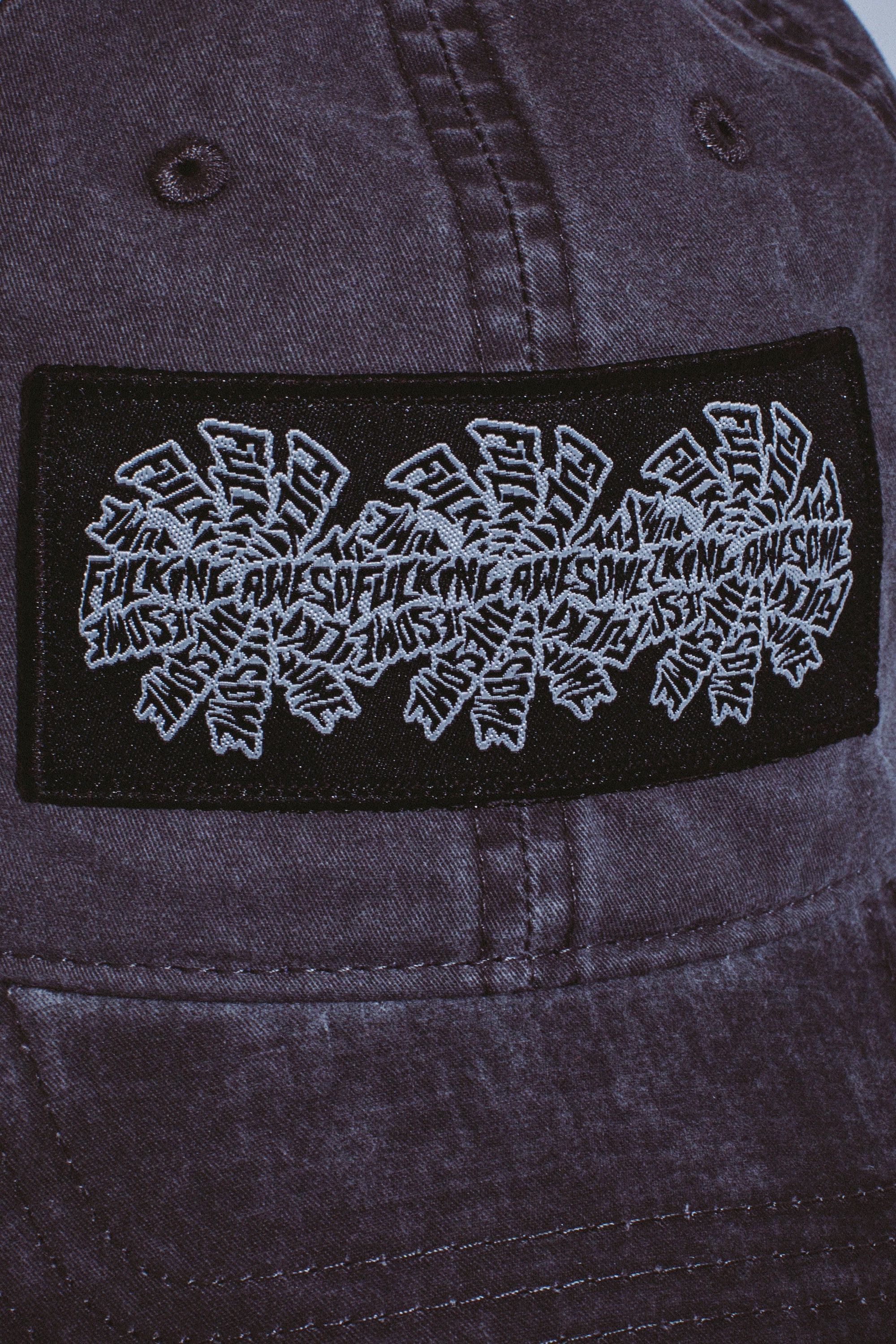 Three Spiral Edge Stitch Six Panel Hat – Fucking Awesome