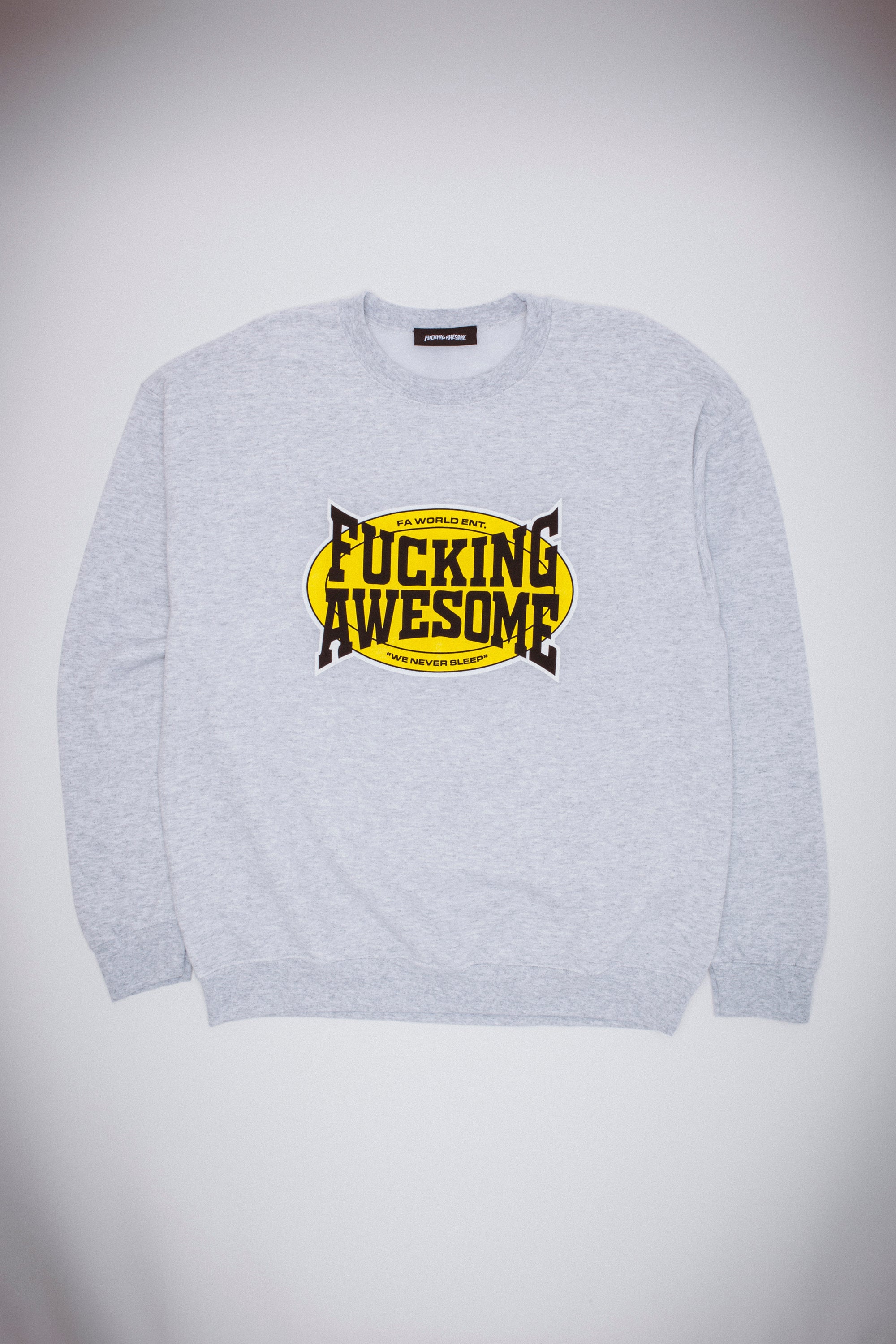 FA F*cking Awesome outlet Graphic Crewneck Sweatshirt Men’s Large