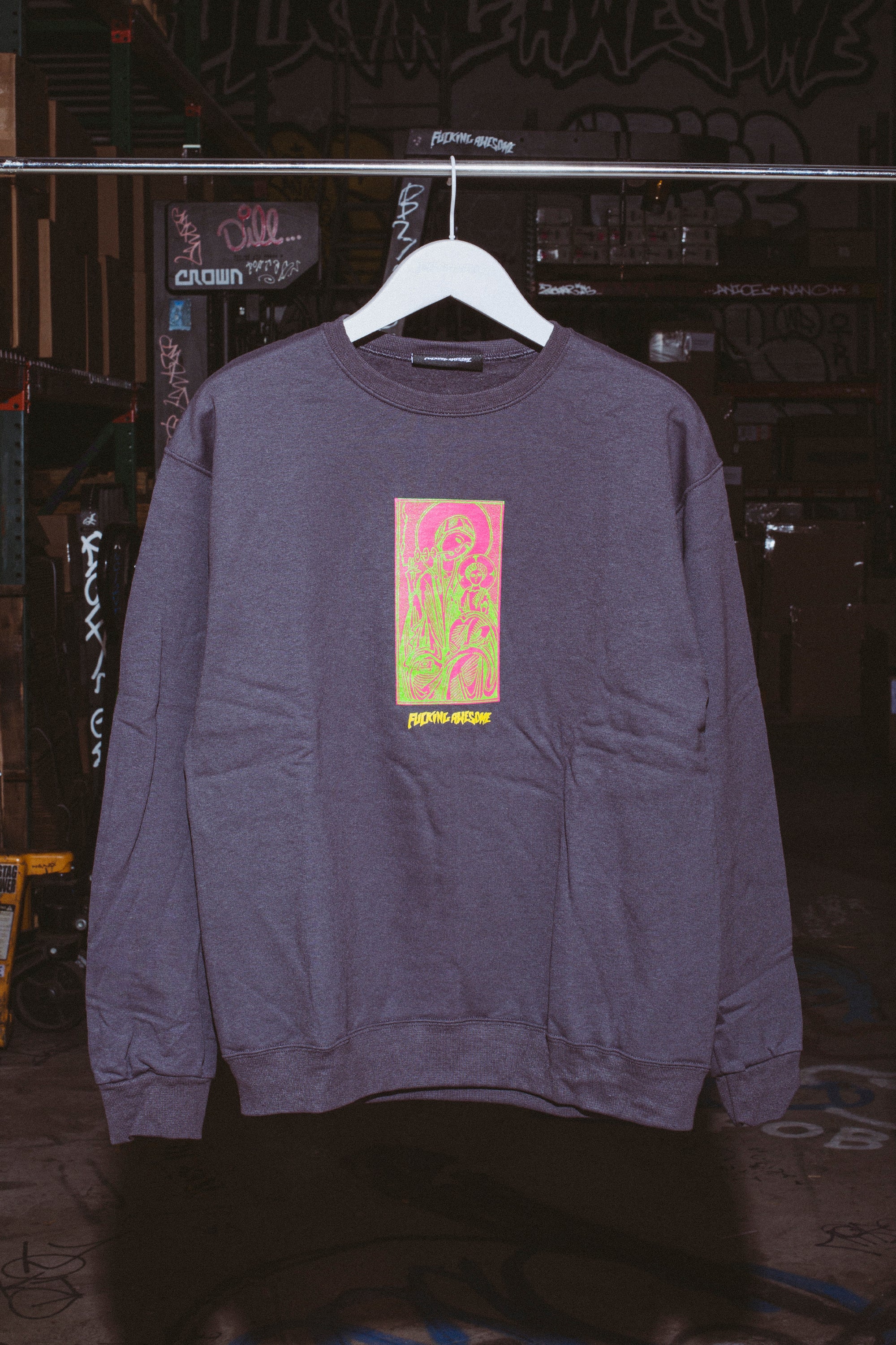 Hate The Pain Away Crewneck – Fucking Awesome