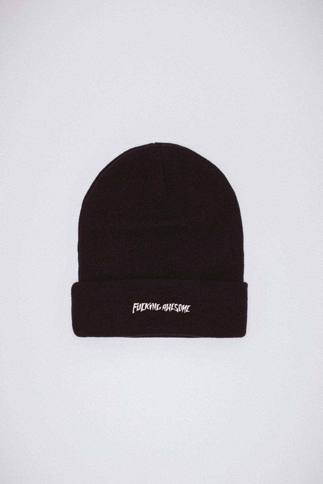 Metal Stamp Logo Cuff Beanie