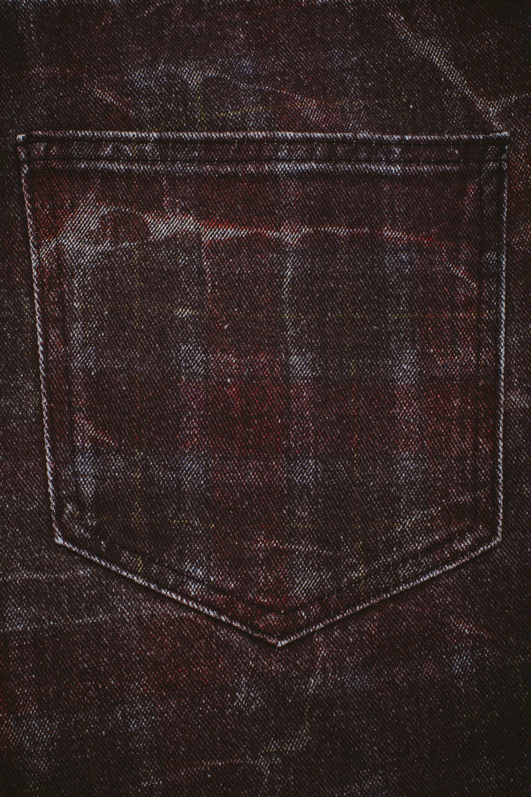 Distressed Plaid Fecke Jeans