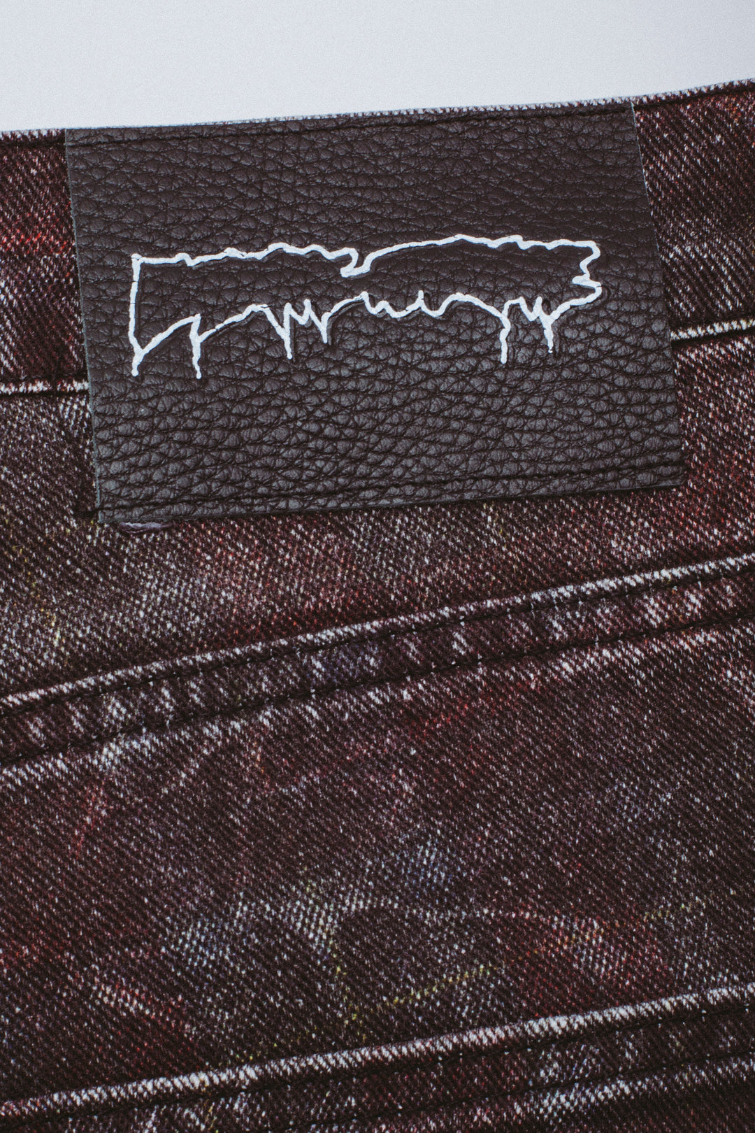 Distressed Plaid Fecke Jeans