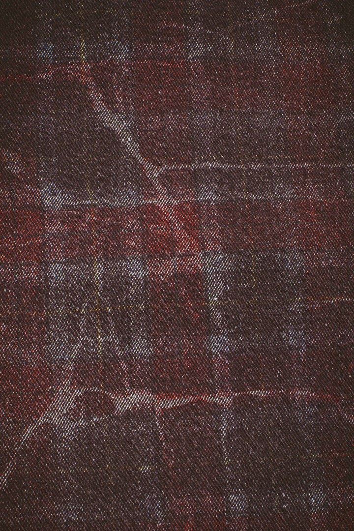 Distressed Plaid Fecke Jeans