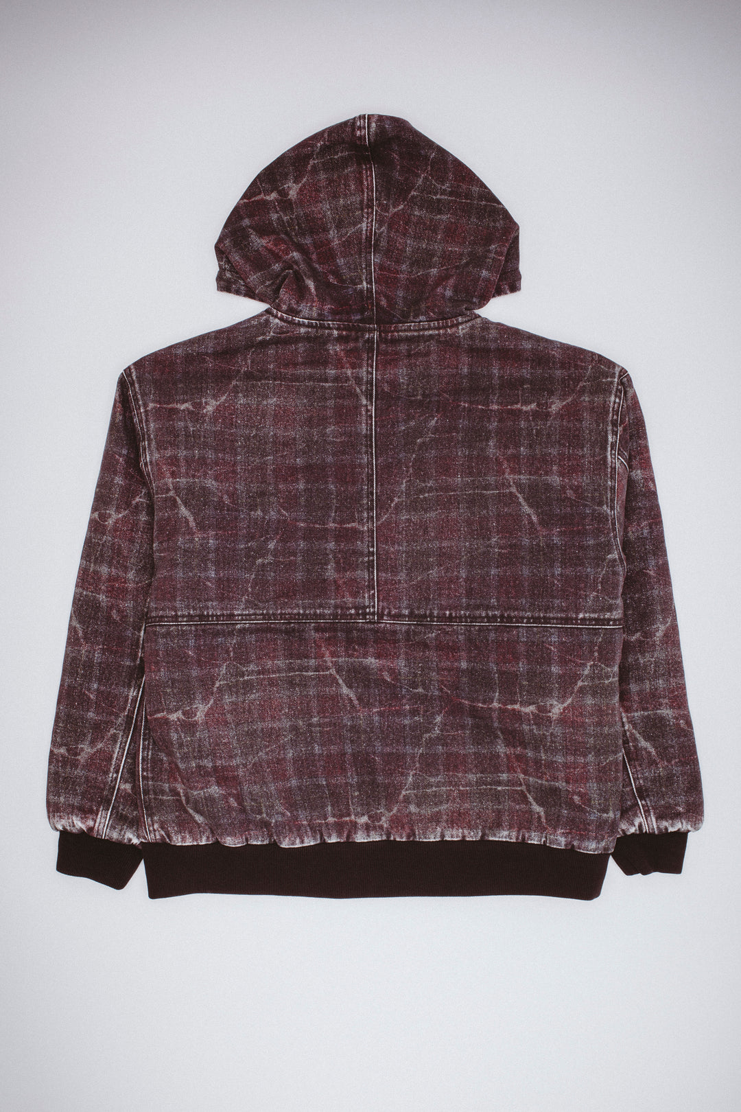 Distressed Plaid KO Work Jacket