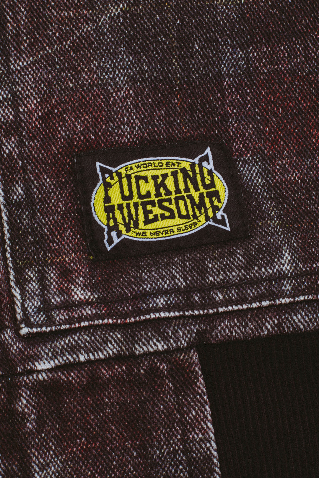 Distressed Plaid KO Work Jacket