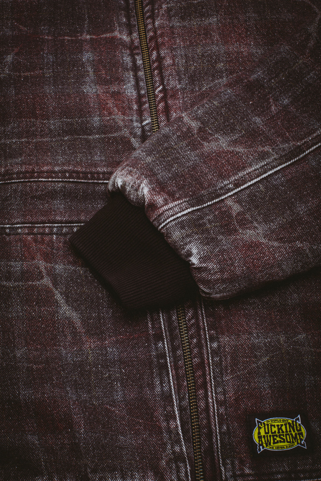 Distressed Plaid KO Work Jacket