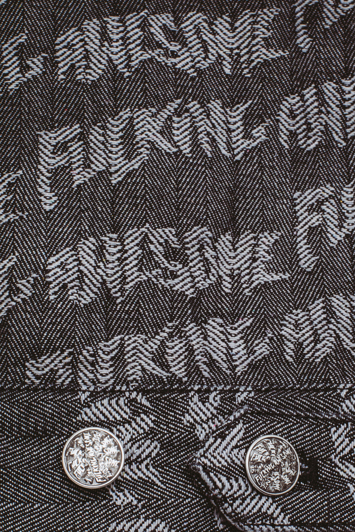 Herringbone Oversized Work Jacket