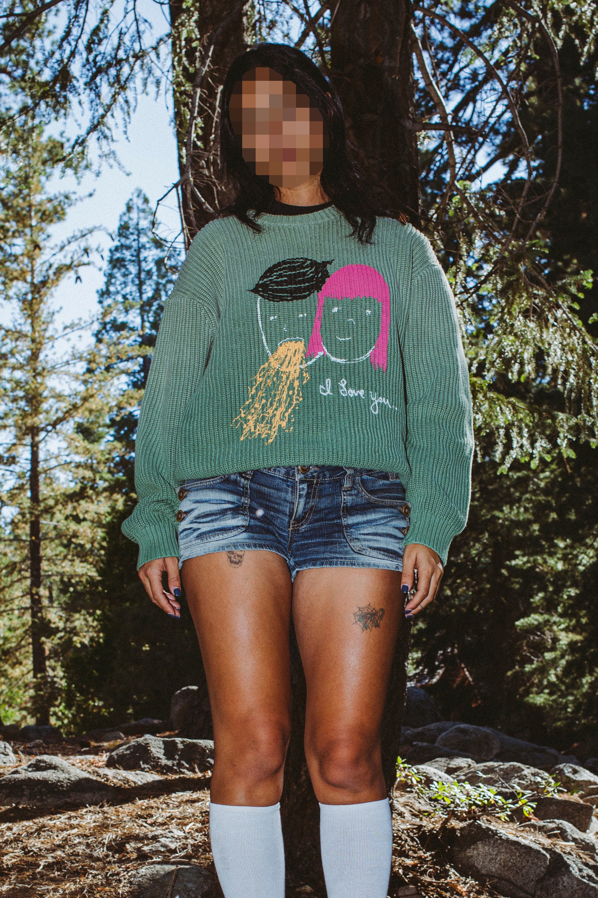 I Love You Overdyed Sweater – Fucking Awesome
