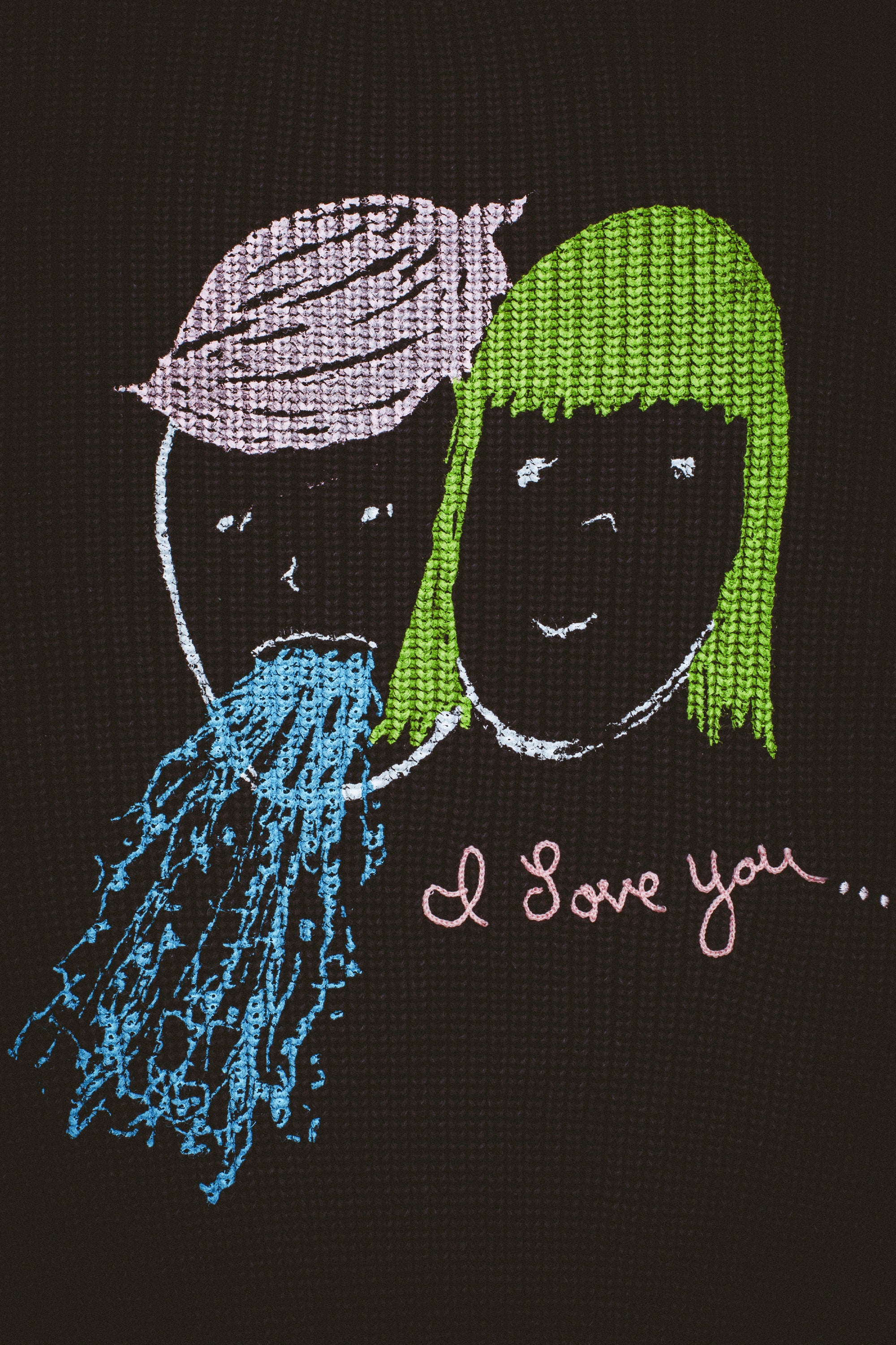 Fucking Awesome I Love Youニット I Love You Overdyed Sweater – Fucking Awesome