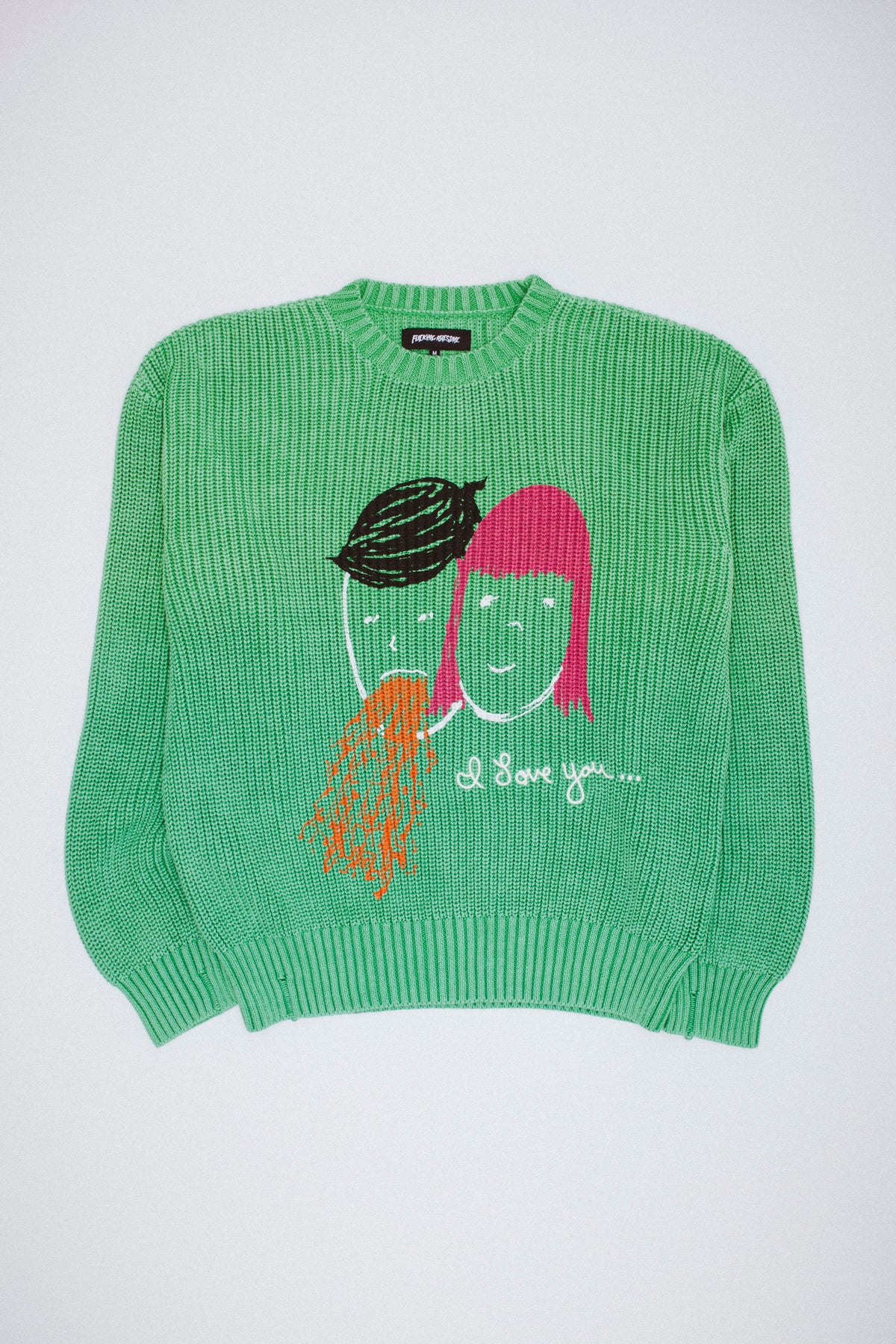 I Love You Overdyed Sweater – Fucking Awesome