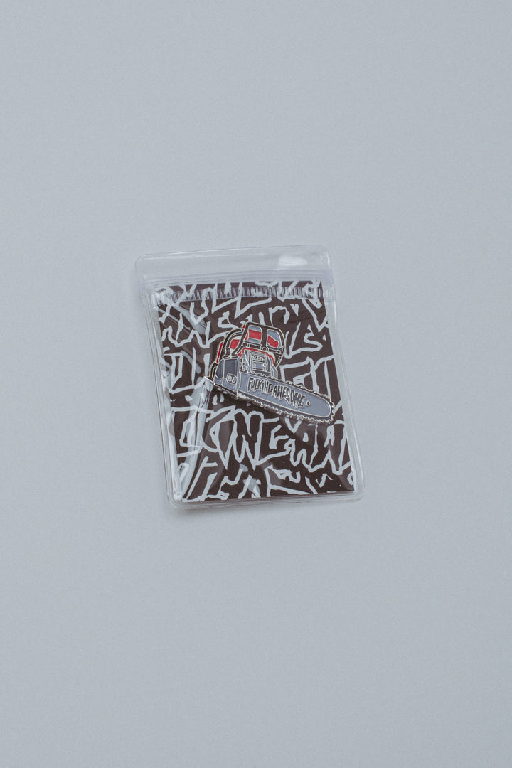 Chainsaw Pin Badge
