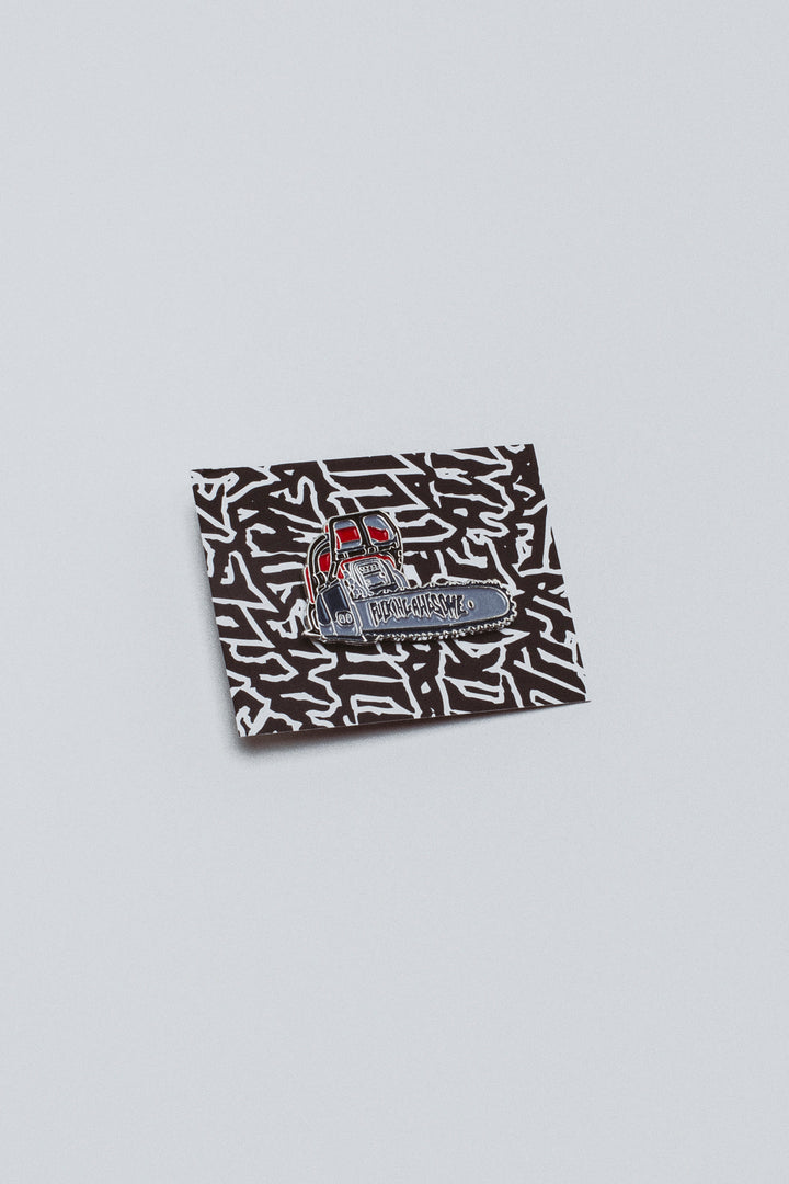 Chainsaw Pin Badge