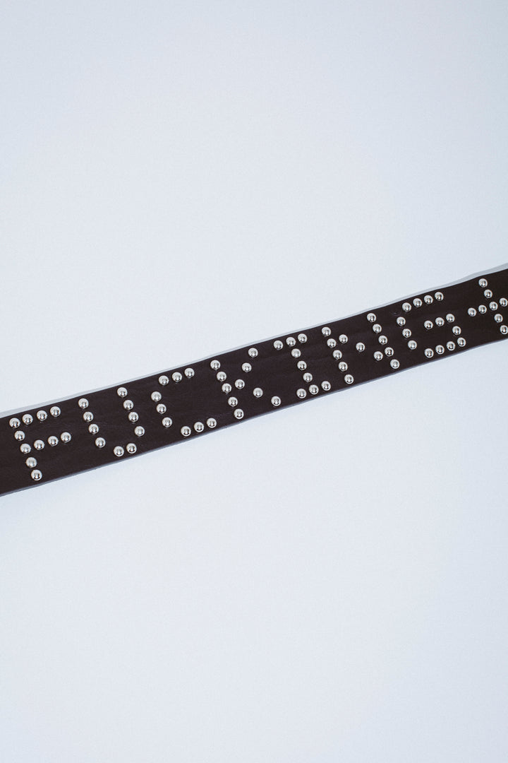 FA Studded Leather Belt