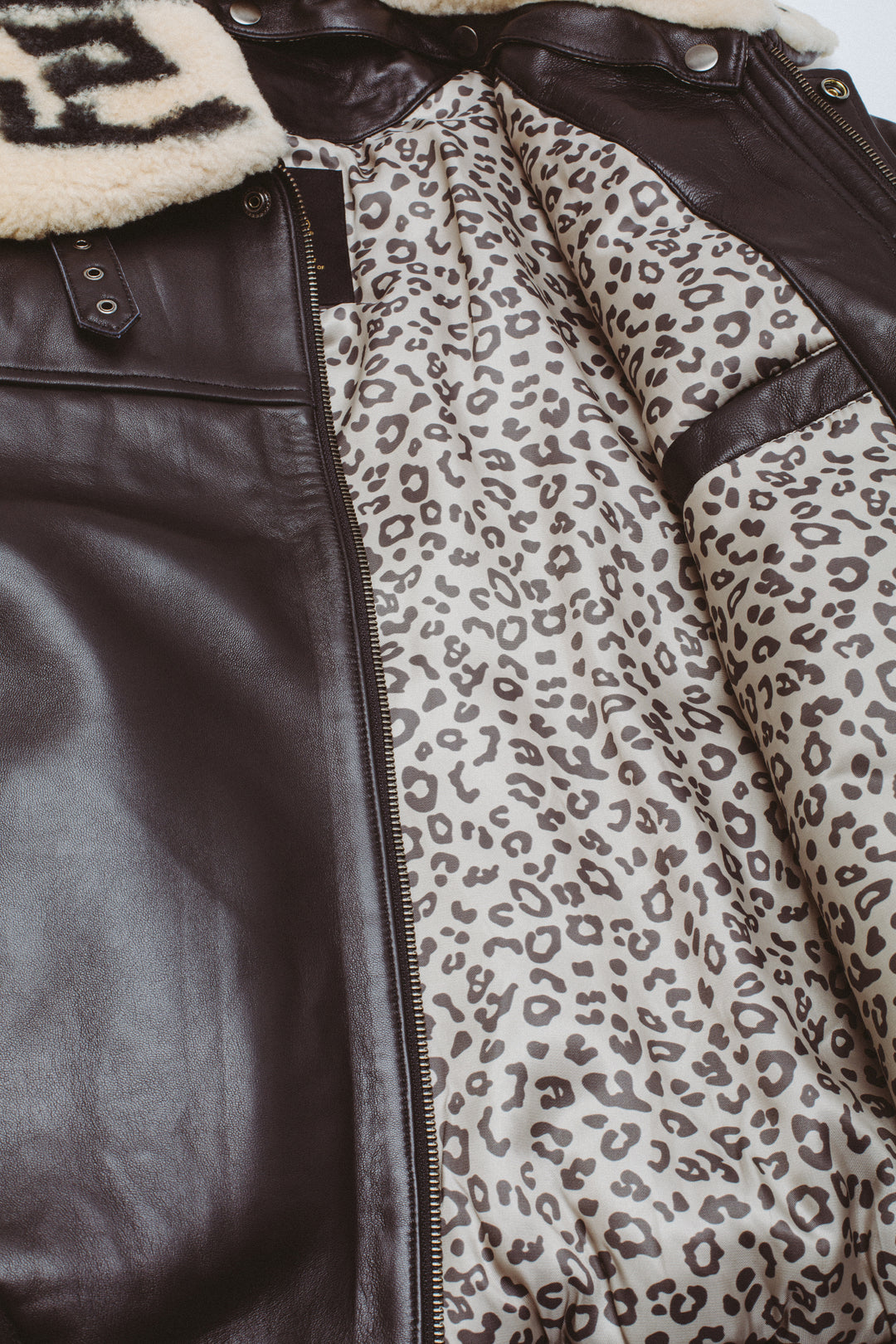 Leather Puffer Jacket