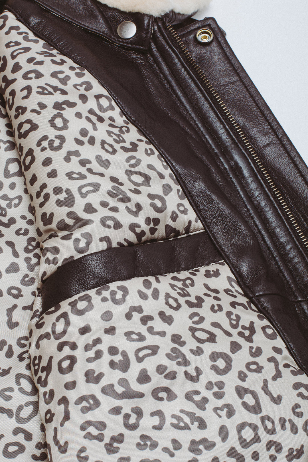 Leather Puffer Jacket