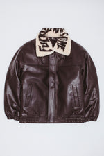 Leather Puffer Jacket