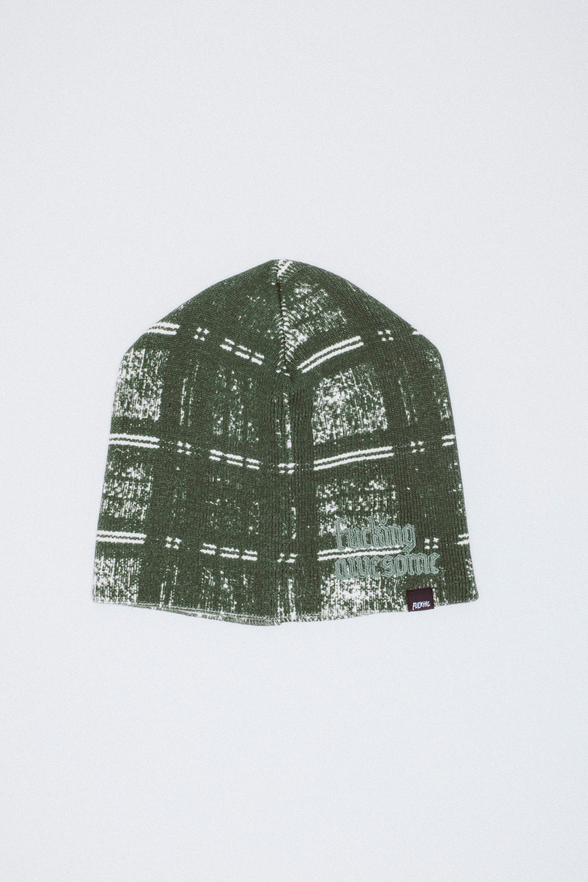 Digital Plaid Skully Beanie – Fucking Awesome
