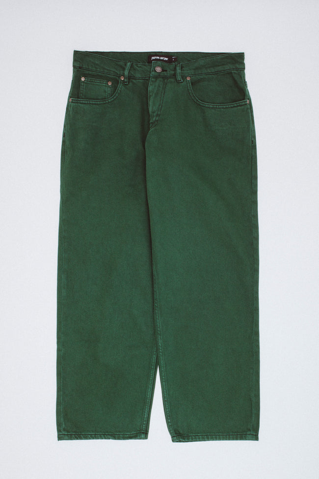 Loose Fit High Water Denim