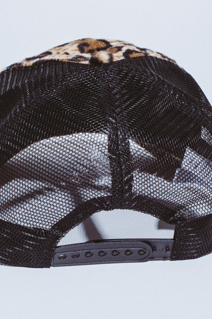Patch Logo Leopard Trucker Hat