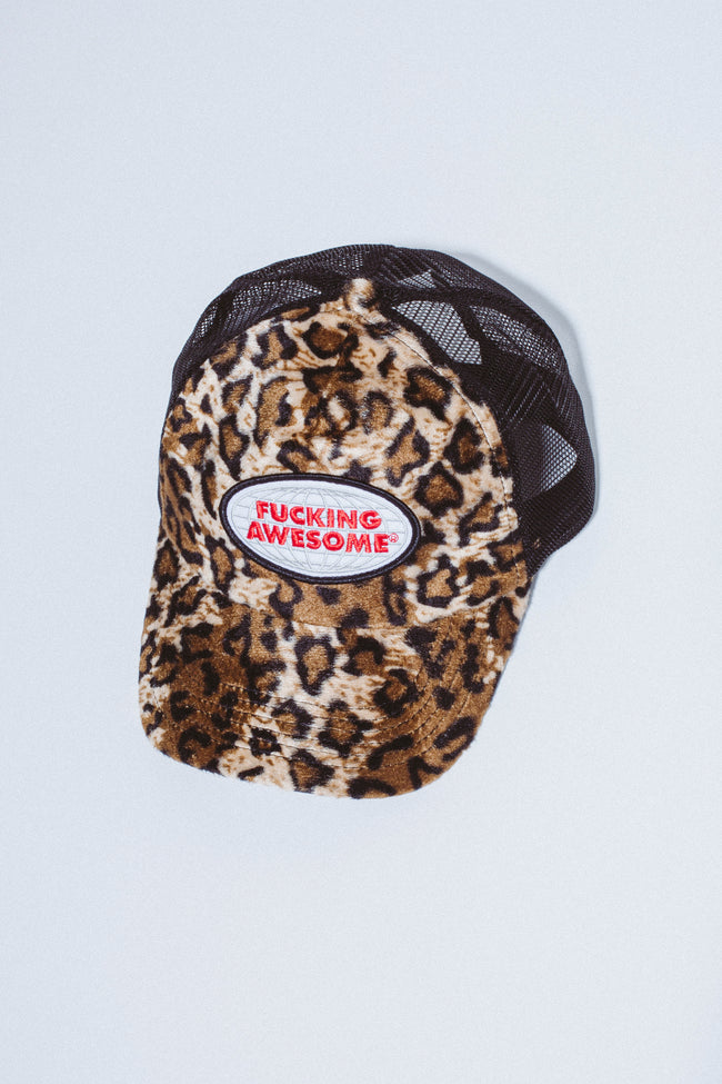 Patch Logo Leopard Trucker Hat