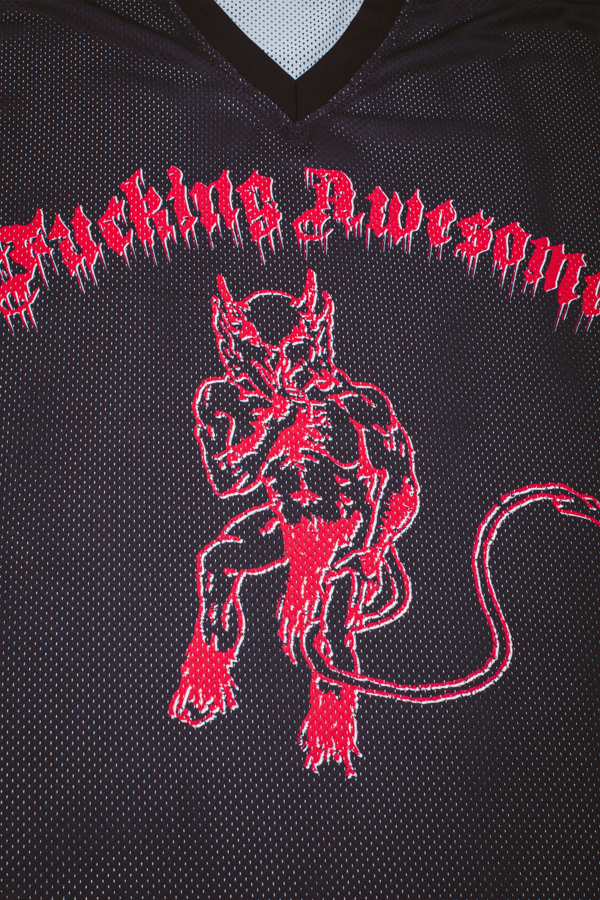 ピ*キ様 吠える！音良！ fulltender 手書きロゴ！Jersey Gir Devil Hockey Borosky Jersey – Fucking Awesome