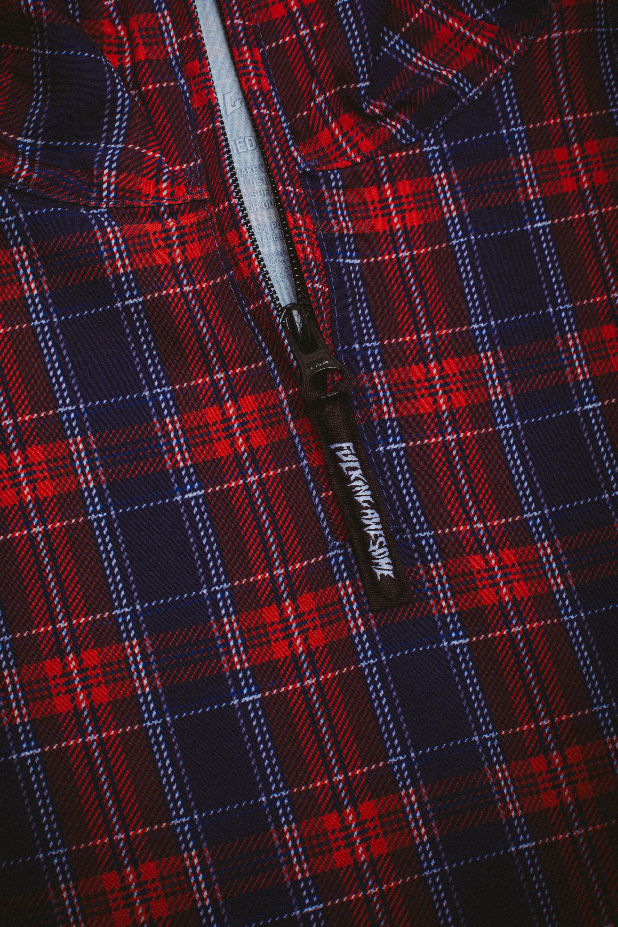ジャケット・アウター FUCKING AWESOME PLAID ANORAK MAROON Fucking Awesome – Plaid Anorak