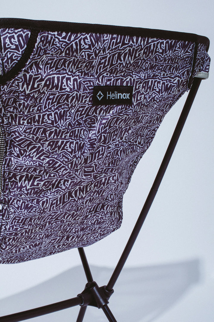 Burnt Stamp Logo Helinox Chair One