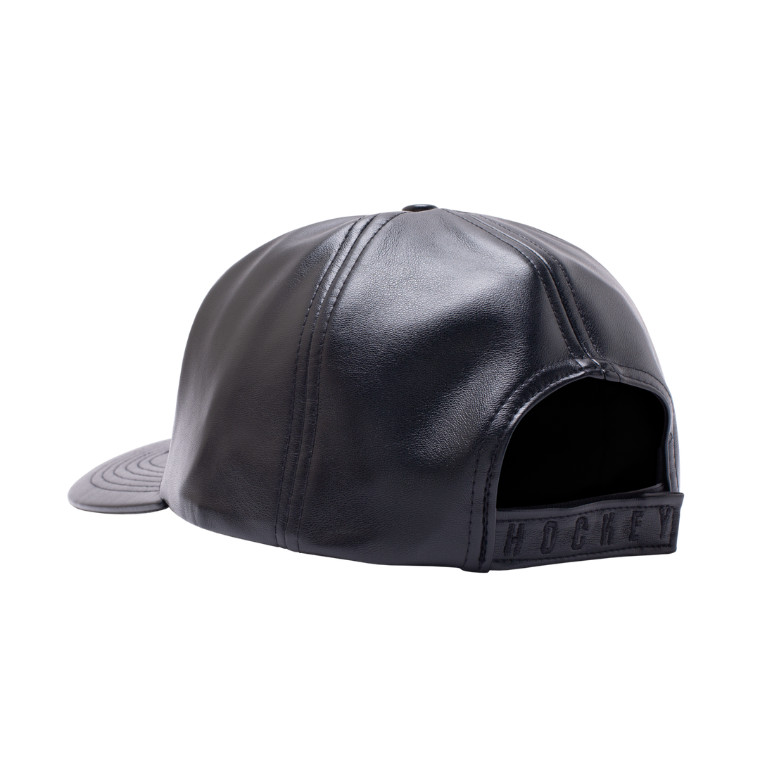 Hockey Embossed Leather Hat