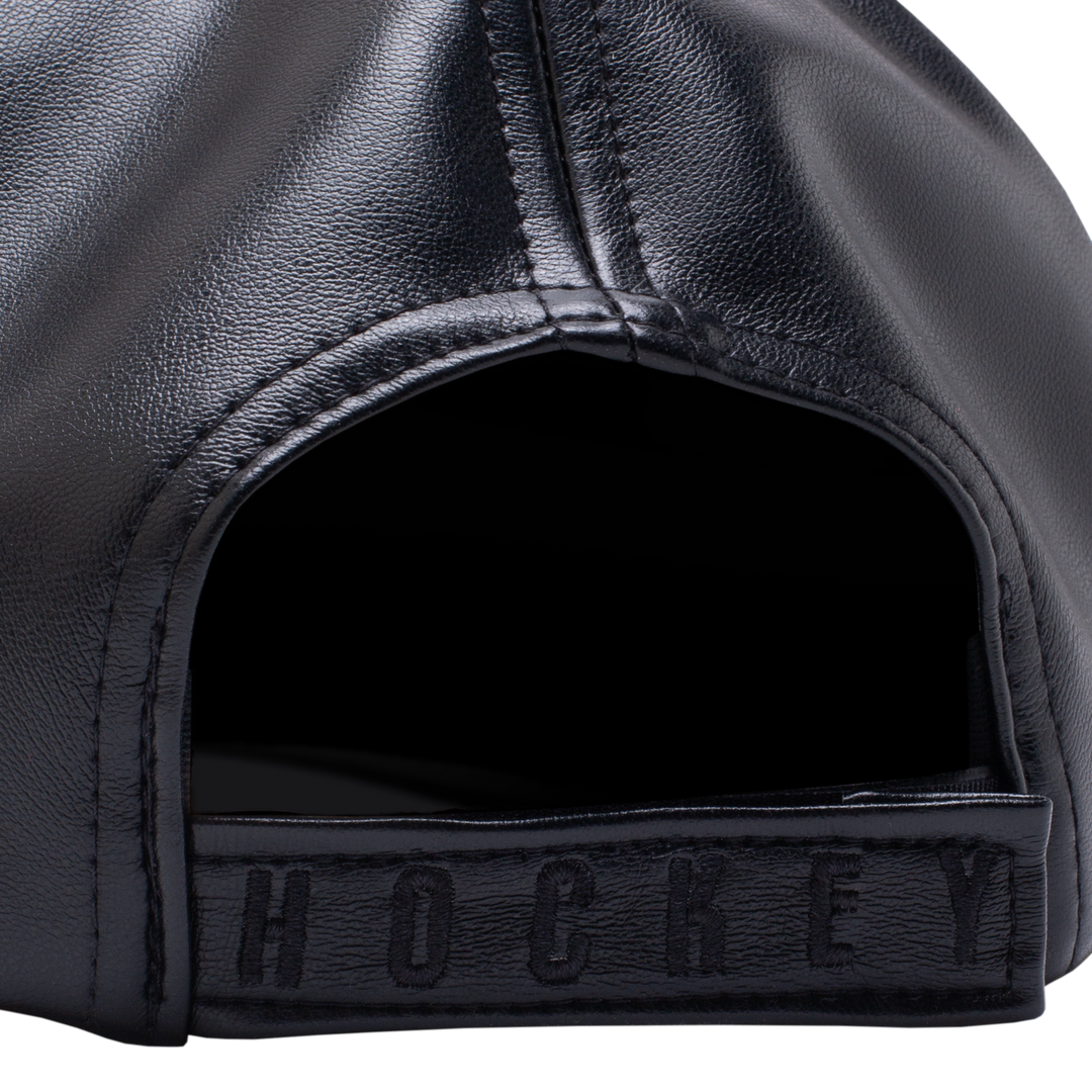 Hockey Embossed Leather Hat