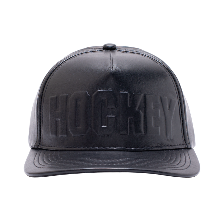 Hockey Embossed Leather Hat