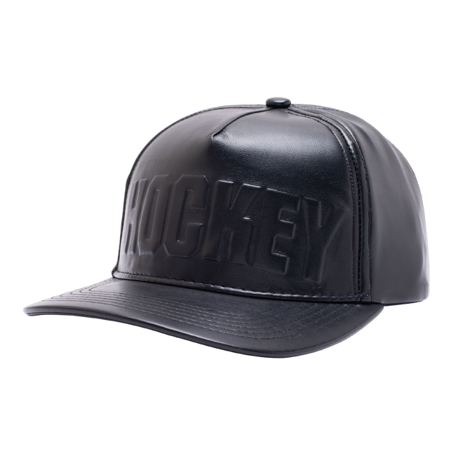 Hockey Embossed Leather Hat