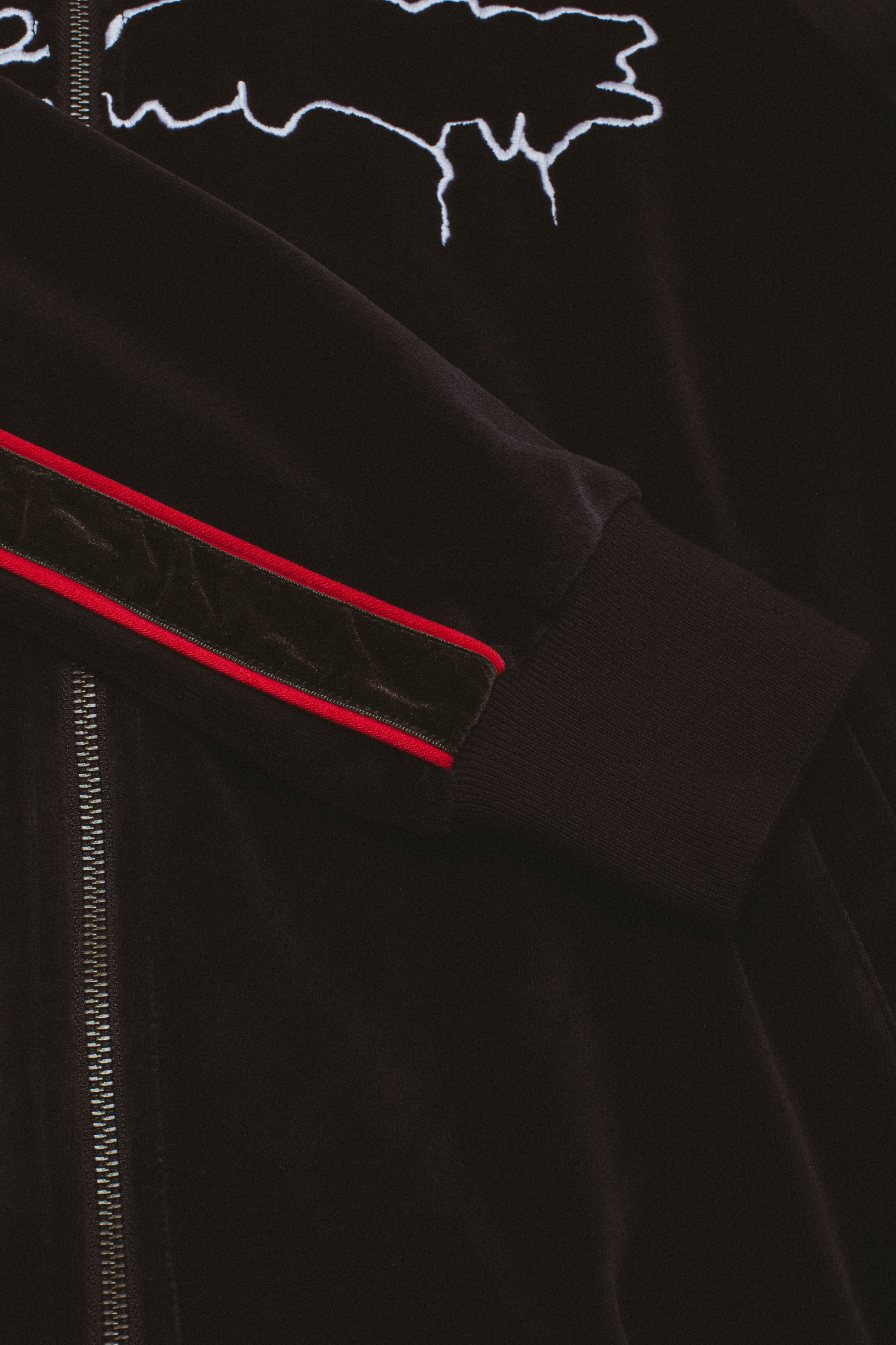 Velour Outline Logo Zip Jacket – Fucking Awesome