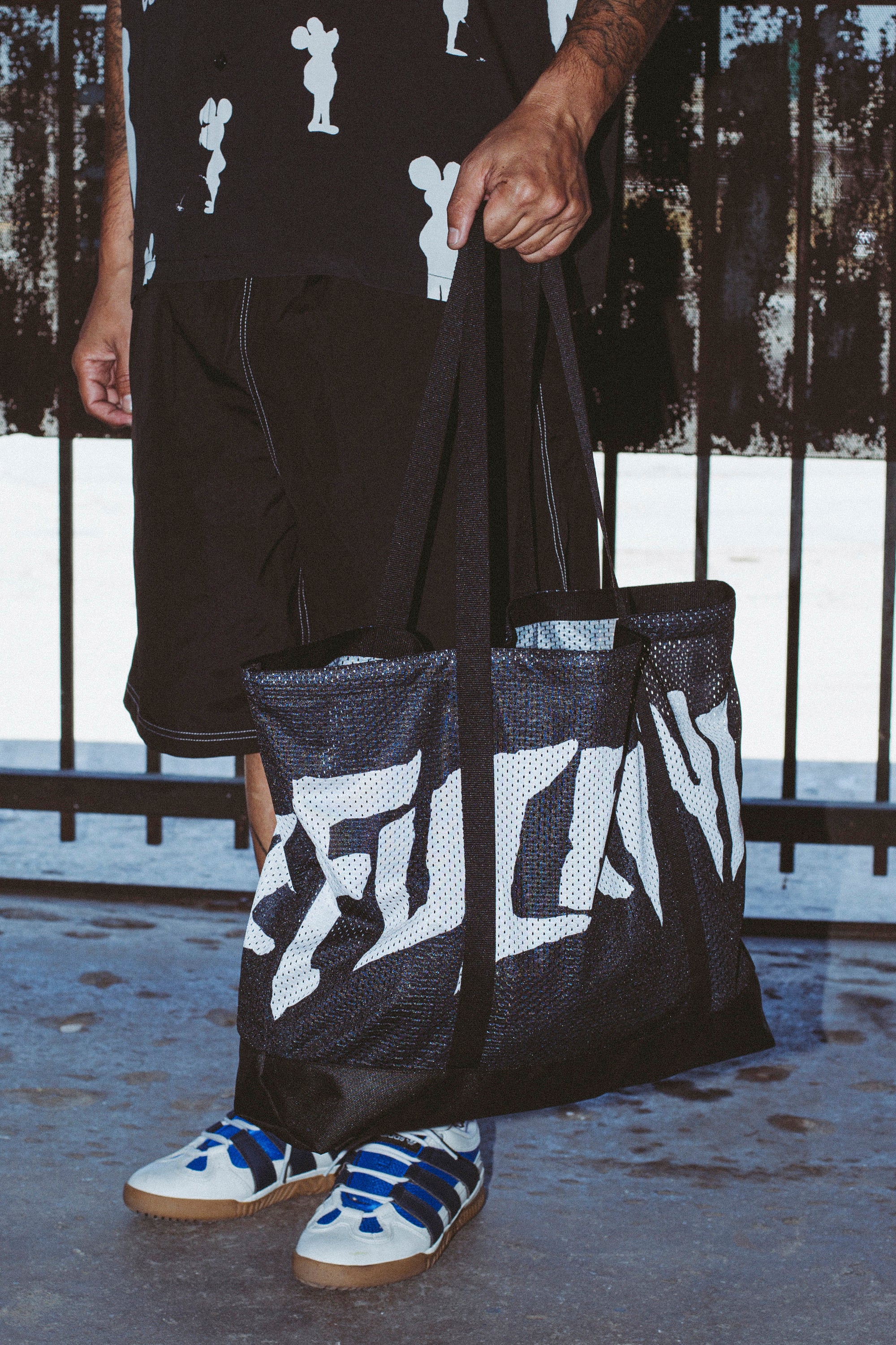 Stamp Logo Mesh Tote Bag – Fucking Awesome