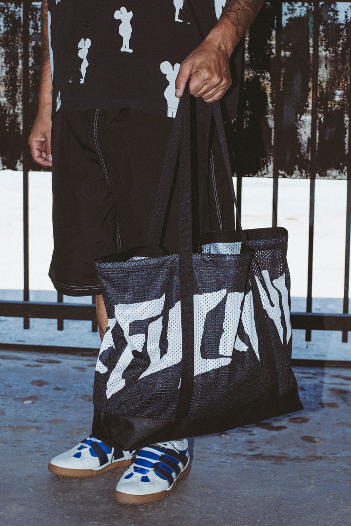 Stamp Logo Mesh Tote Bag