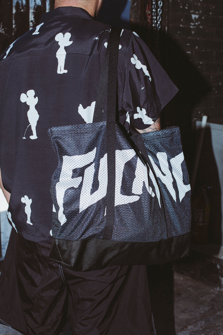 Stamp Logo Mesh Tote Bag