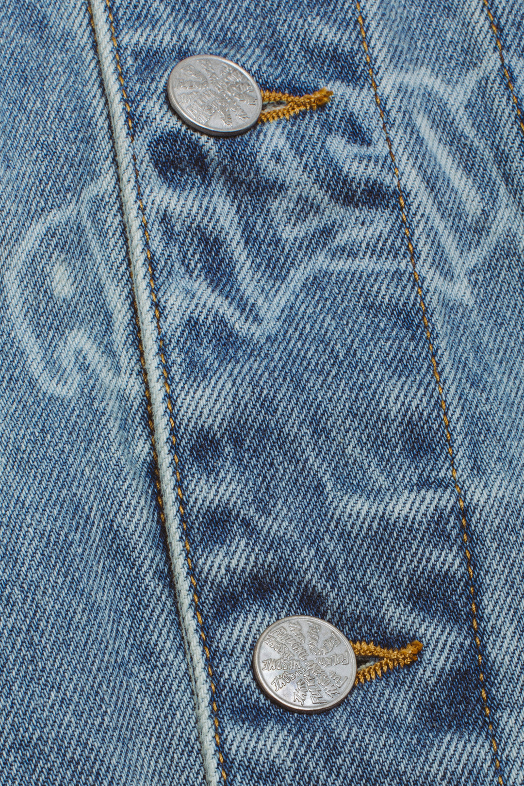 Lasered AOP Denim Jacket