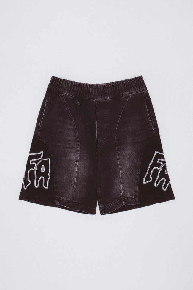 Moto Cotton Twill Shorts