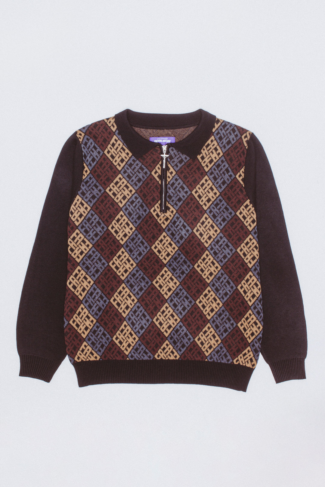 FA Monogram 1/4 Zip Knit
