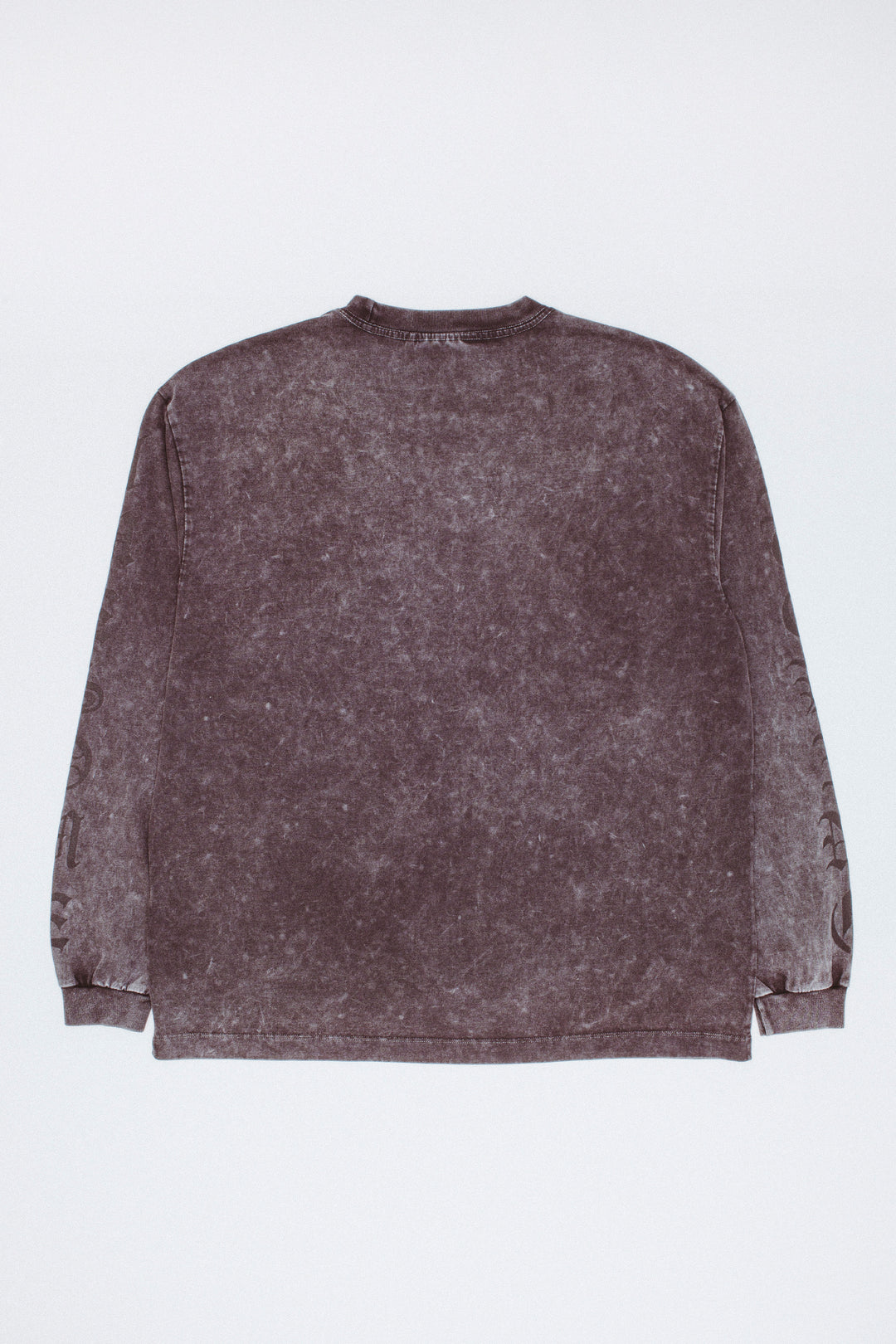 Gothic Letters Washed Long Sleeve Tee