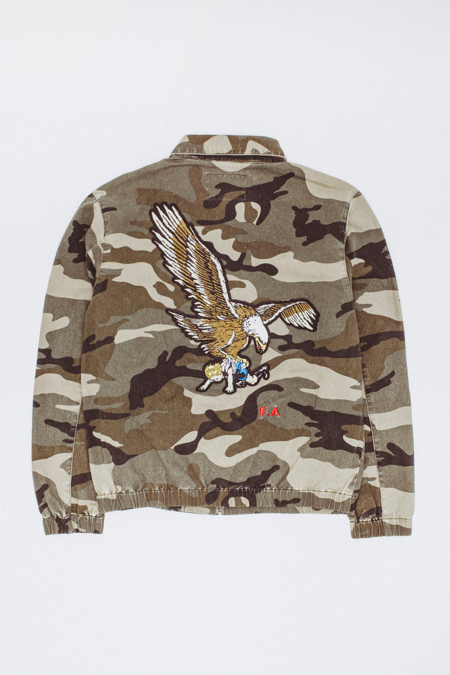 Washed Camo Harrington