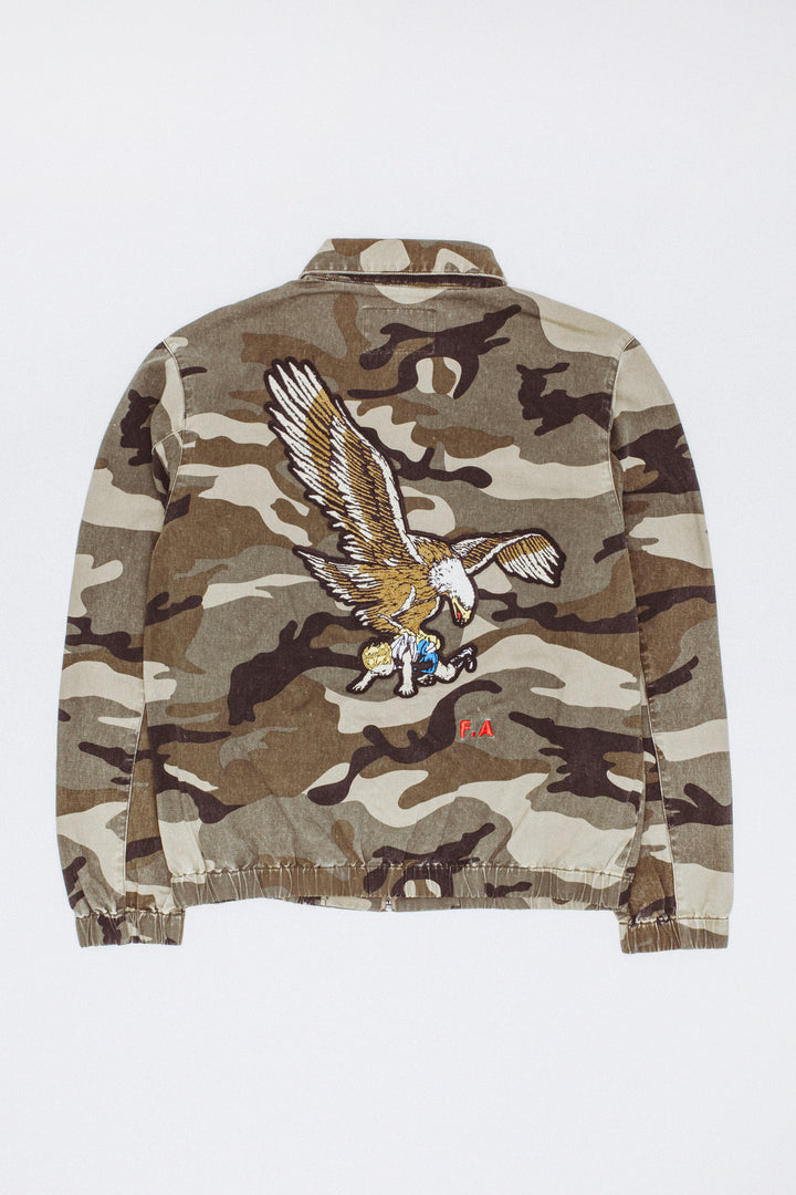 Washed Camo Harrington